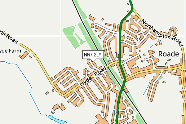 NN7 2LY map - OS VectorMap District (Ordnance Survey)