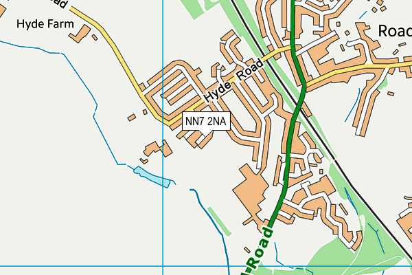 NN7 2NA map - OS VectorMap District (Ordnance Survey)