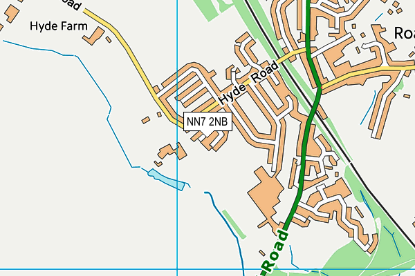 NN7 2NB map - OS VectorMap District (Ordnance Survey)