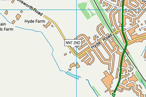 NN7 2ND map - OS VectorMap District (Ordnance Survey)