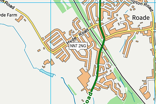 NN7 2NG map - OS VectorMap District (Ordnance Survey)