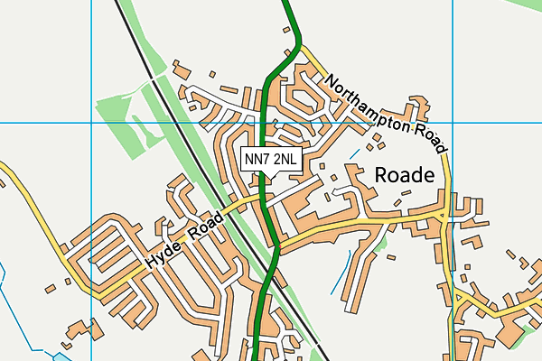 Roade Recreation Ground map (NN7 2NL) - OS VectorMap District (Ordnance Survey)