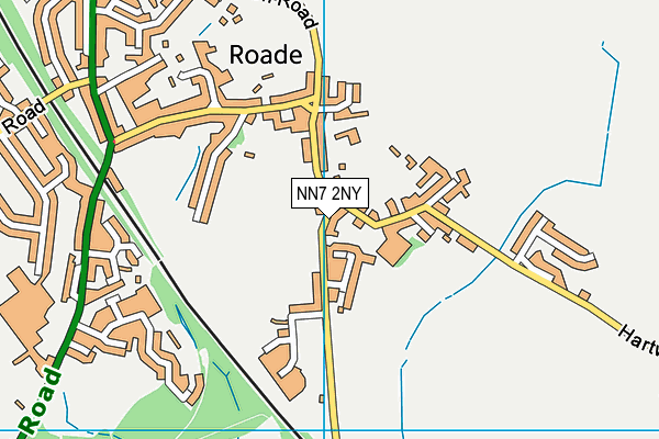 NN7 2NY map - OS VectorMap District (Ordnance Survey)