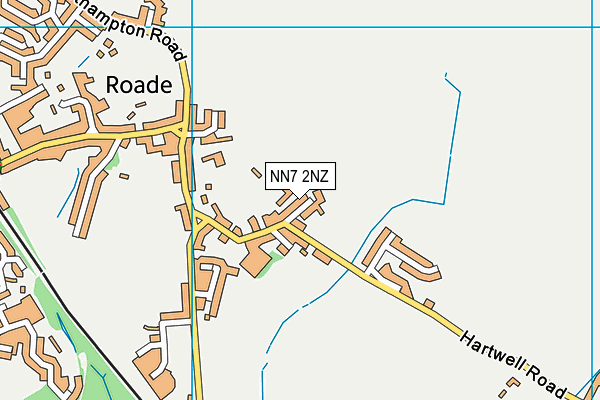NN7 2NZ map - OS VectorMap District (Ordnance Survey)