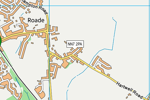 NN7 2PA map - OS VectorMap District (Ordnance Survey)