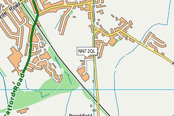 NN7 2QL map - OS VectorMap District (Ordnance Survey)