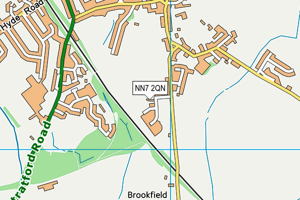 NN7 2QN map - OS VectorMap District (Ordnance Survey)