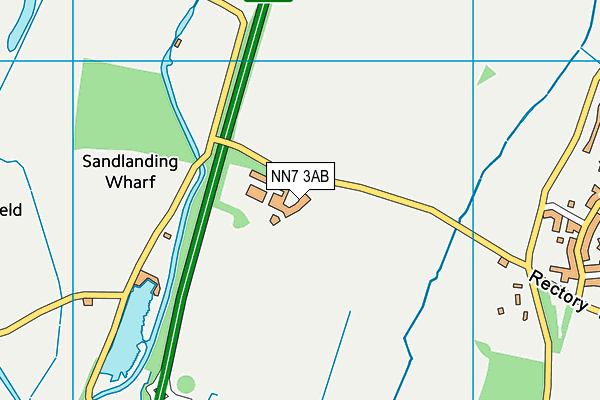 NN7 3AB map - OS VectorMap District (Ordnance Survey)