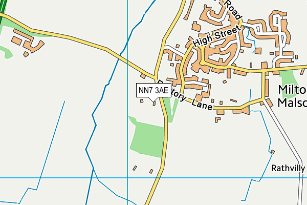 NN7 3AE map - OS VectorMap District (Ordnance Survey)