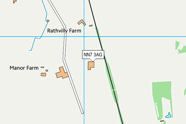 NN7 3AG map - OS VectorMap District (Ordnance Survey)