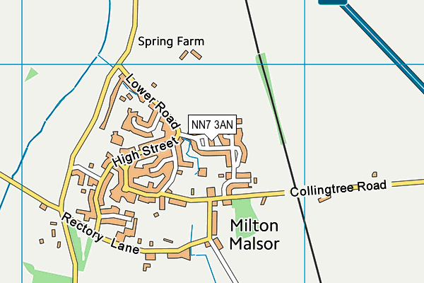 NN7 3AN map - OS VectorMap District (Ordnance Survey)