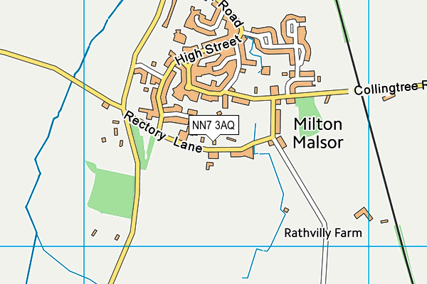 NN7 3AQ map - OS VectorMap District (Ordnance Survey)