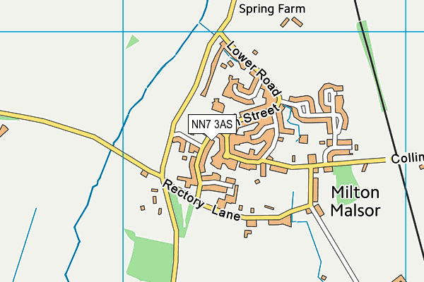NN7 3AS map - OS VectorMap District (Ordnance Survey)