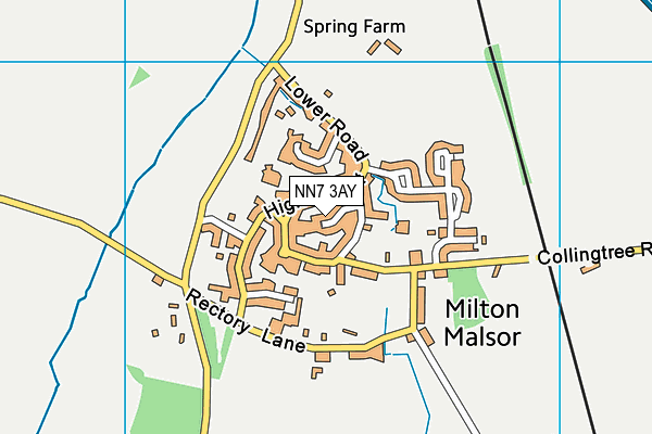 NN7 3AY map - OS VectorMap District (Ordnance Survey)