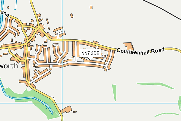 NN7 3DE map - OS VectorMap District (Ordnance Survey)