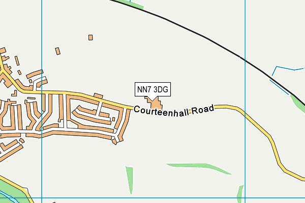NN7 3DG map - OS VectorMap District (Ordnance Survey)