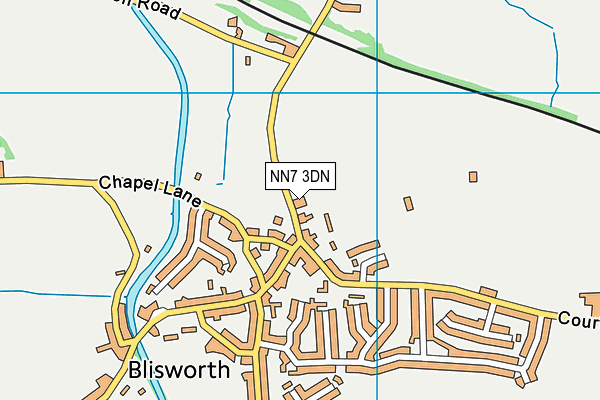 NN7 3DN map - OS VectorMap District (Ordnance Survey)