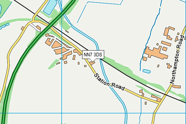 NN7 3DS map - OS VectorMap District (Ordnance Survey)