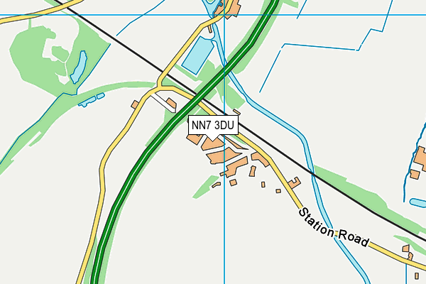 NN7 3DU map - OS VectorMap District (Ordnance Survey)