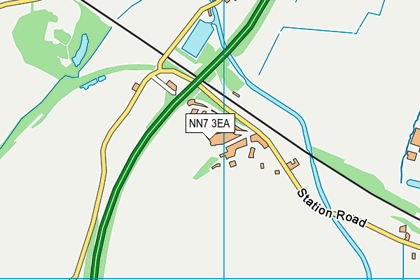 NN7 3EA map - OS VectorMap District (Ordnance Survey)