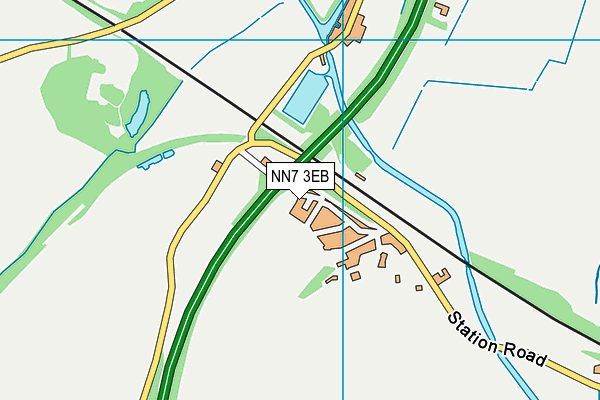 NN7 3EB map - OS VectorMap District (Ordnance Survey)