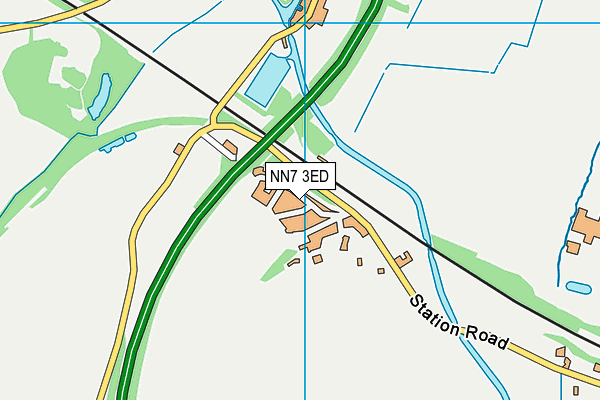 NN7 3ED map - OS VectorMap District (Ordnance Survey)