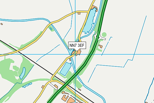 NN7 3EF map - OS VectorMap District (Ordnance Survey)