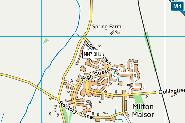 NN7 3HJ map - OS VectorMap District (Ordnance Survey)