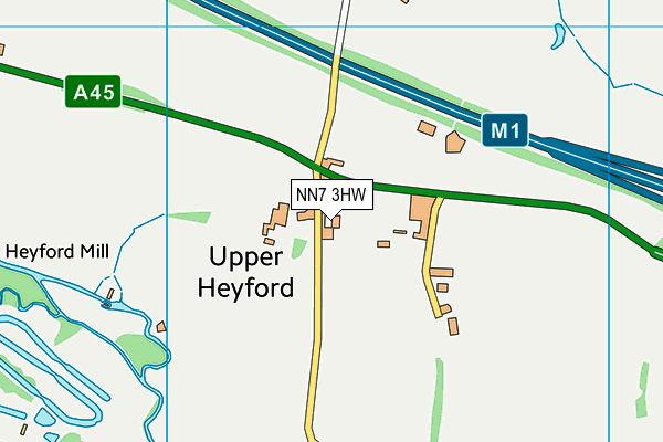 NN7 3HW map - OS VectorMap District (Ordnance Survey)