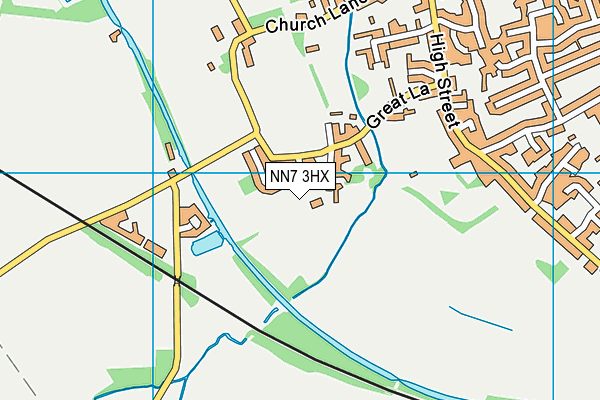 NN7 3HX map - OS VectorMap District (Ordnance Survey)
