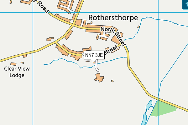 NN7 3JE map - OS VectorMap District (Ordnance Survey)