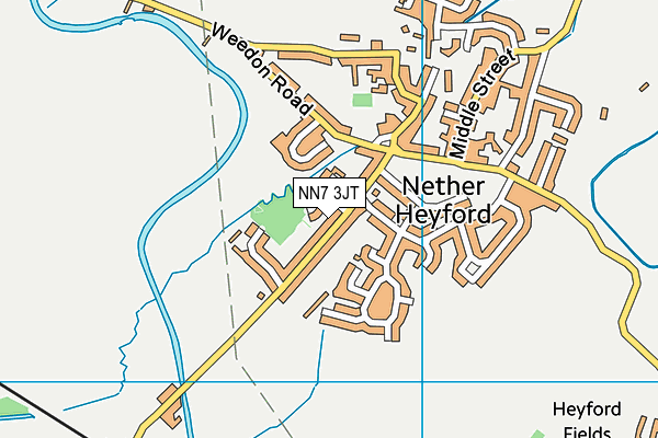 NN7 3JT map - OS VectorMap District (Ordnance Survey)