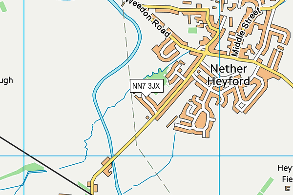NN7 3JX map - OS VectorMap District (Ordnance Survey)