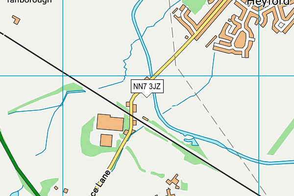 NN7 3JZ map - OS VectorMap District (Ordnance Survey)