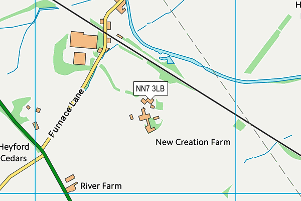 NN7 3LB map - OS VectorMap District (Ordnance Survey)