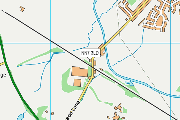 NN7 3LD map - OS VectorMap District (Ordnance Survey)