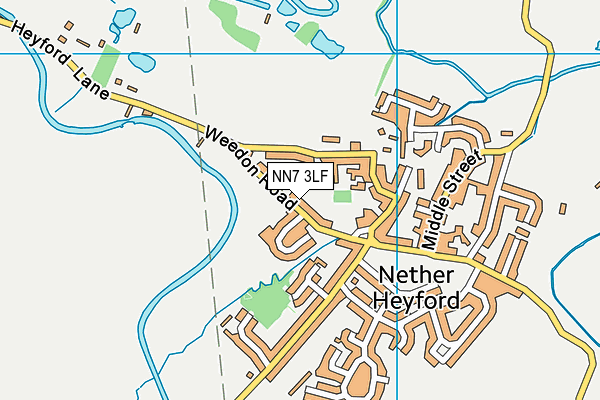 NN7 3LF map - OS VectorMap District (Ordnance Survey)