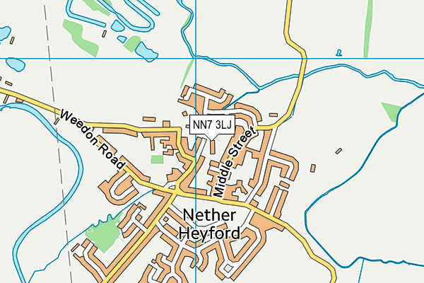 NN7 3LJ map - OS VectorMap District (Ordnance Survey)