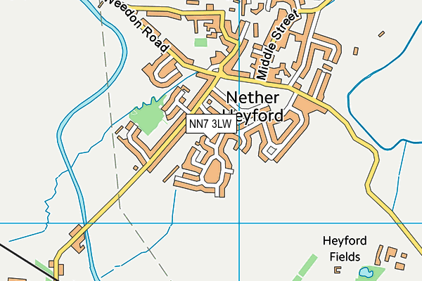 NN7 3LW map - OS VectorMap District (Ordnance Survey)