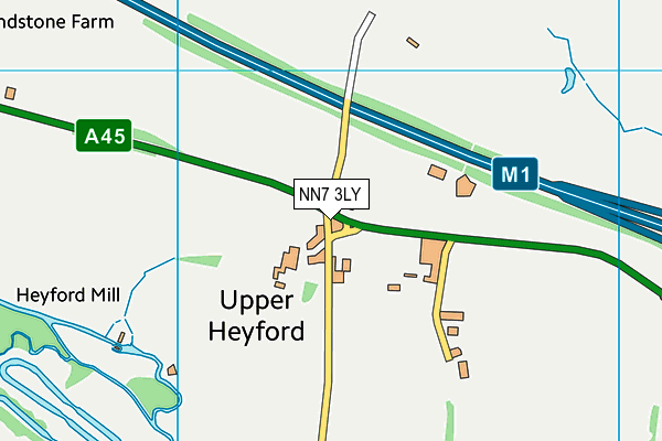NN7 3LY map - OS VectorMap District (Ordnance Survey)