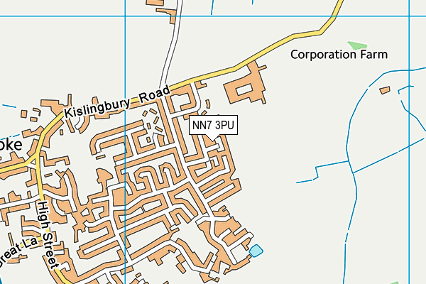 NN7 3PU map - OS VectorMap District (Ordnance Survey)