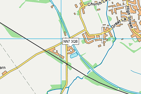 NN7 3QB map - OS VectorMap District (Ordnance Survey)