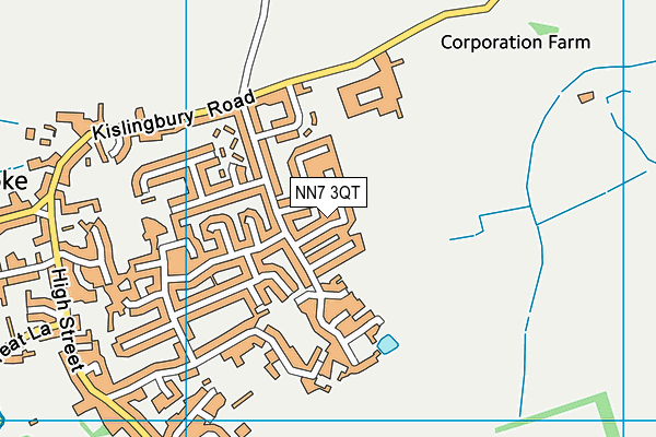 NN7 3QT map - OS VectorMap District (Ordnance Survey)
