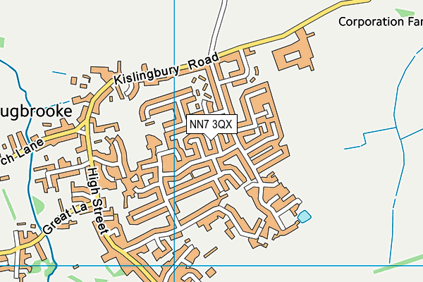 NN7 3QX map - OS VectorMap District (Ordnance Survey)