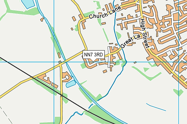 NN7 3RD map - OS VectorMap District (Ordnance Survey)