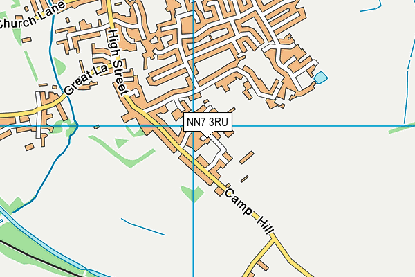 NN7 3RU map - OS VectorMap District (Ordnance Survey)