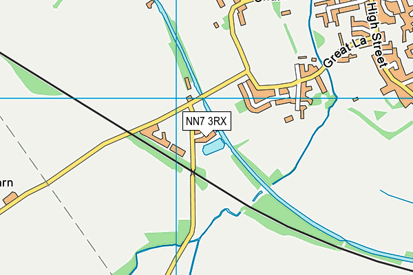 NN7 3RX map - OS VectorMap District (Ordnance Survey)
