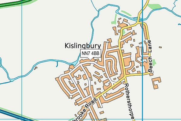 Map of THE KISLINGBURY SUN LIMITED at district scale