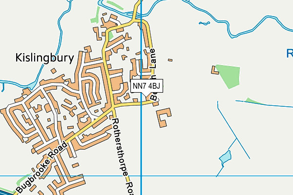 NN7 4BJ map - OS VectorMap District (Ordnance Survey)