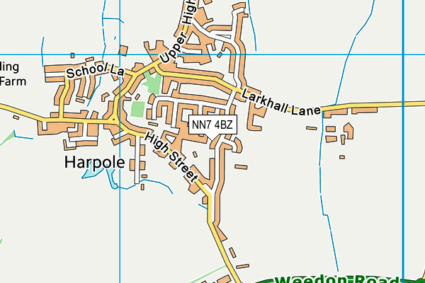 NN7 4BZ map - OS VectorMap District (Ordnance Survey)